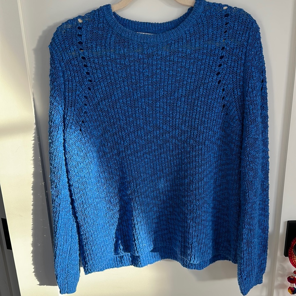Mango Blue Sweater / Small